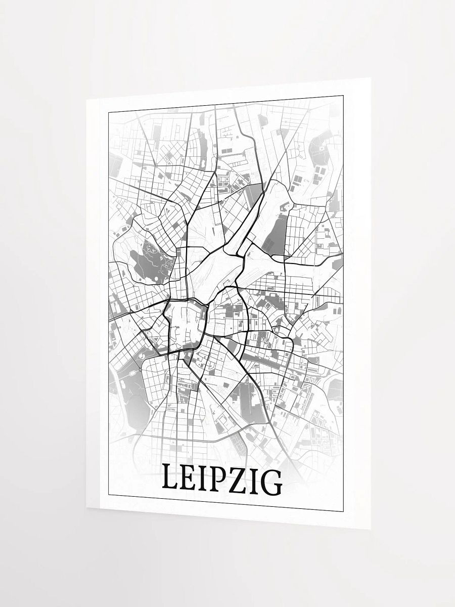 Leipzig, Germany, city map print product image (9)