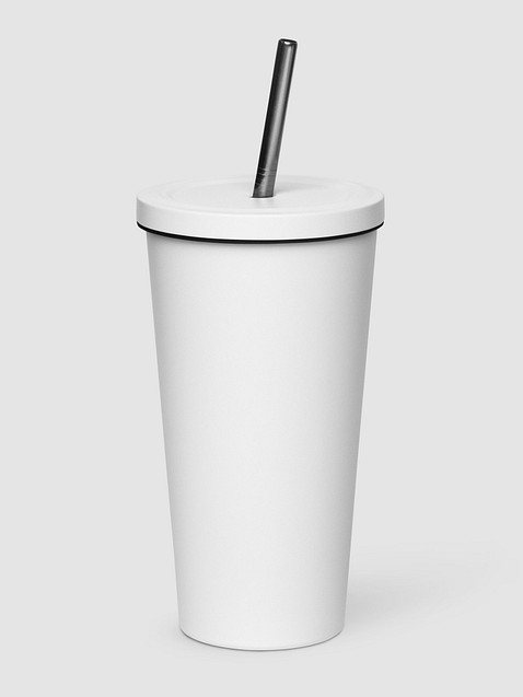 Photo showing Insulated Tumbler with a Straw