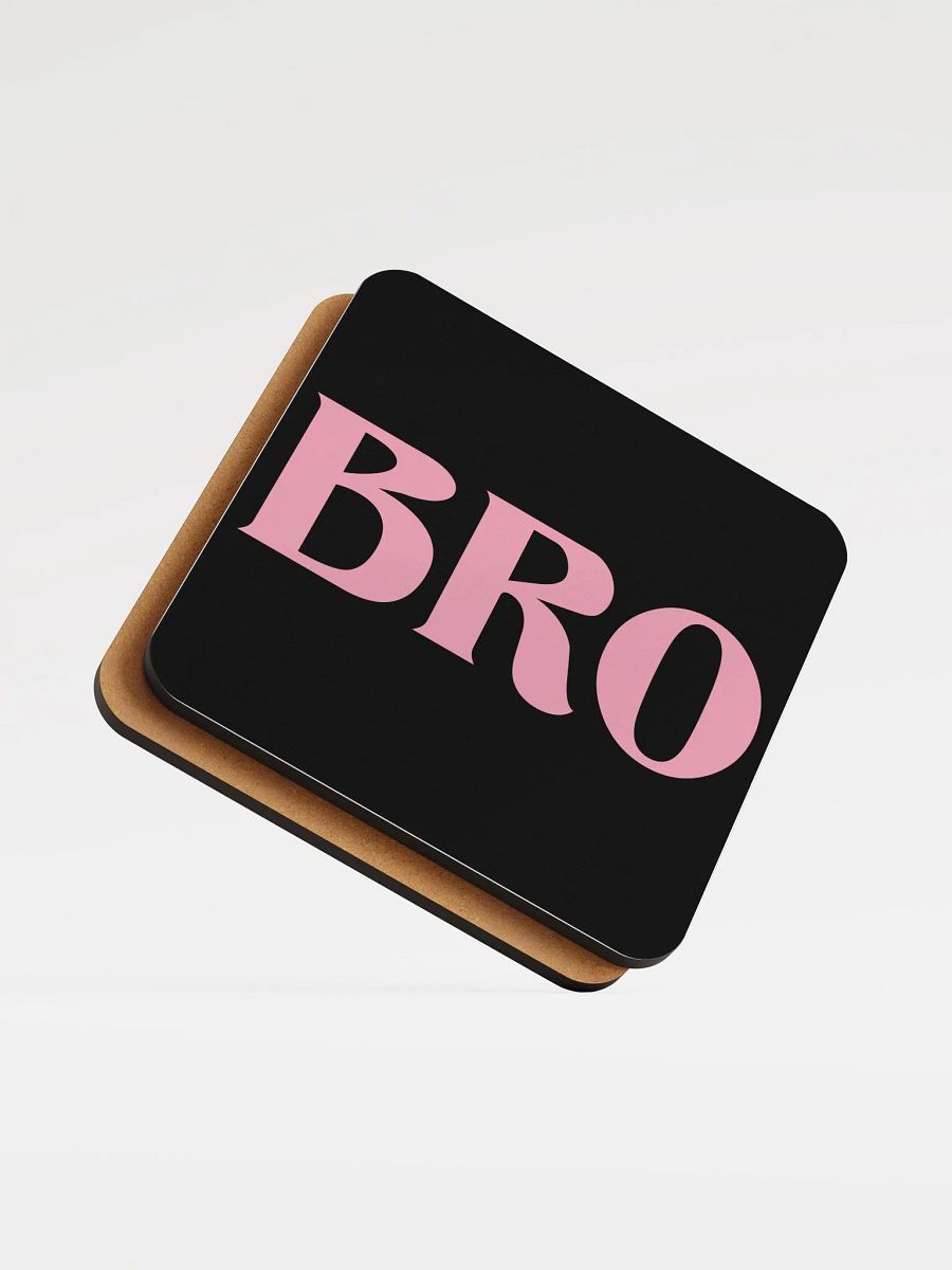 Bro glossed cork coaster product image (5)