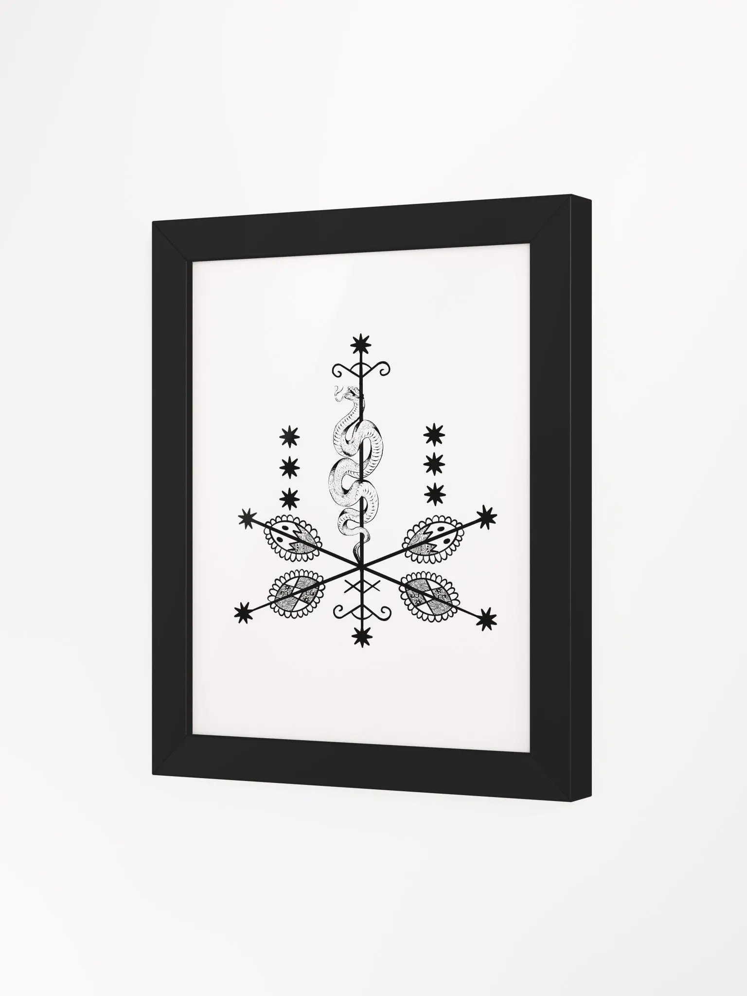 Frame with Ti Jean Petro vèvè product image (33)