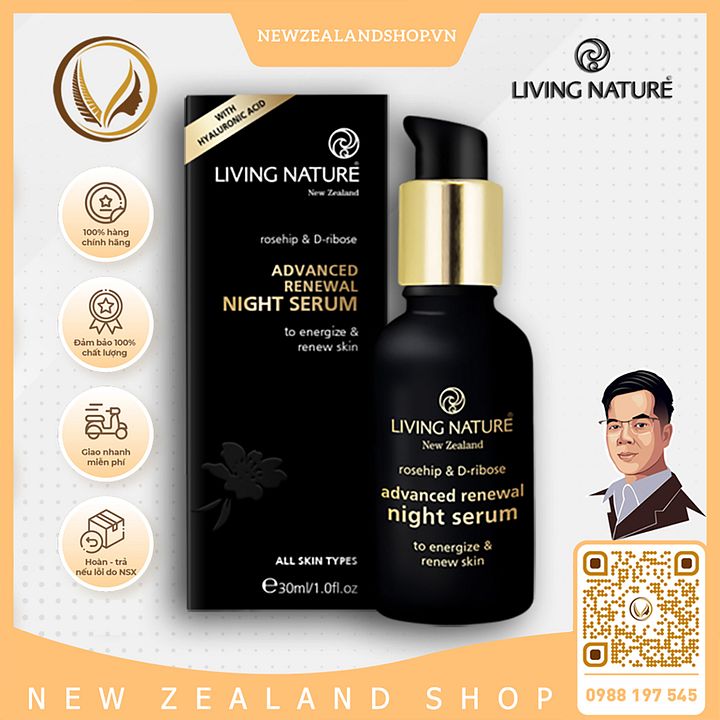 Serum dưỡng da ban đêm Living Nature Advanced Renewal Night Serum 30ml product image (1)