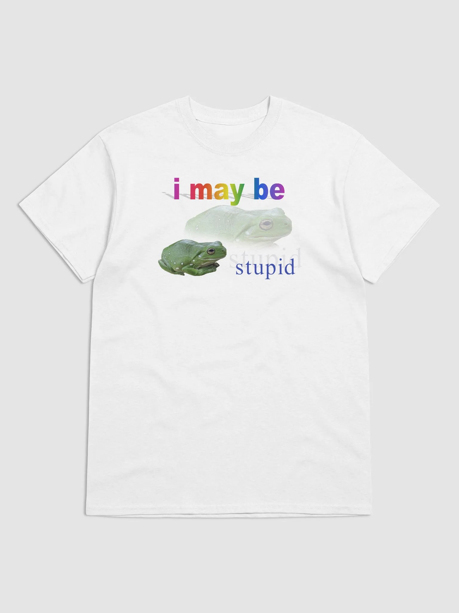 I may be stupid frog T-shirt product image (5)