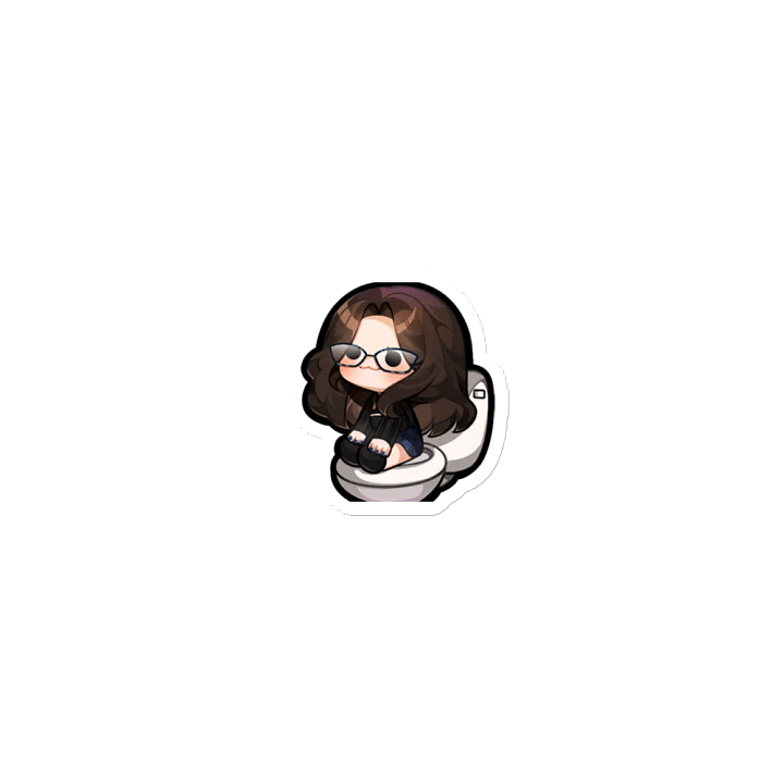 Whovie Potty Time Emote Magnet product image (1)