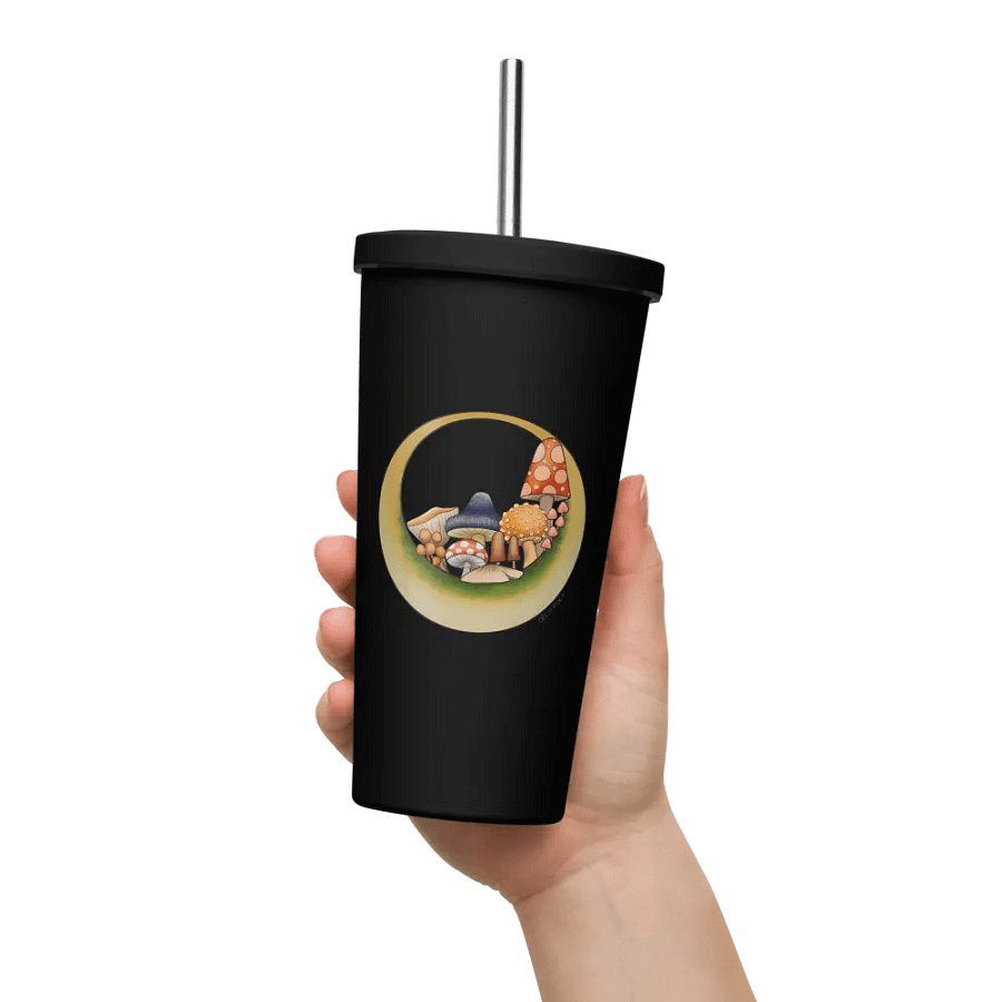 Moonie Shrooms Tumbler with Straw product image (12)