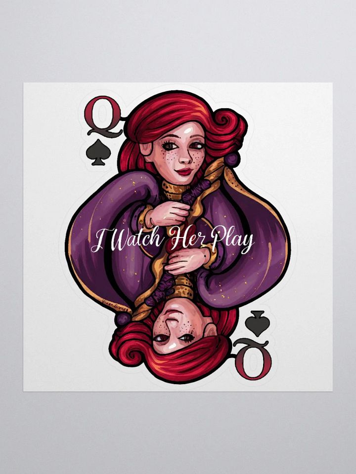 I watch her play QOS Hotwife Sticker. product image (1)