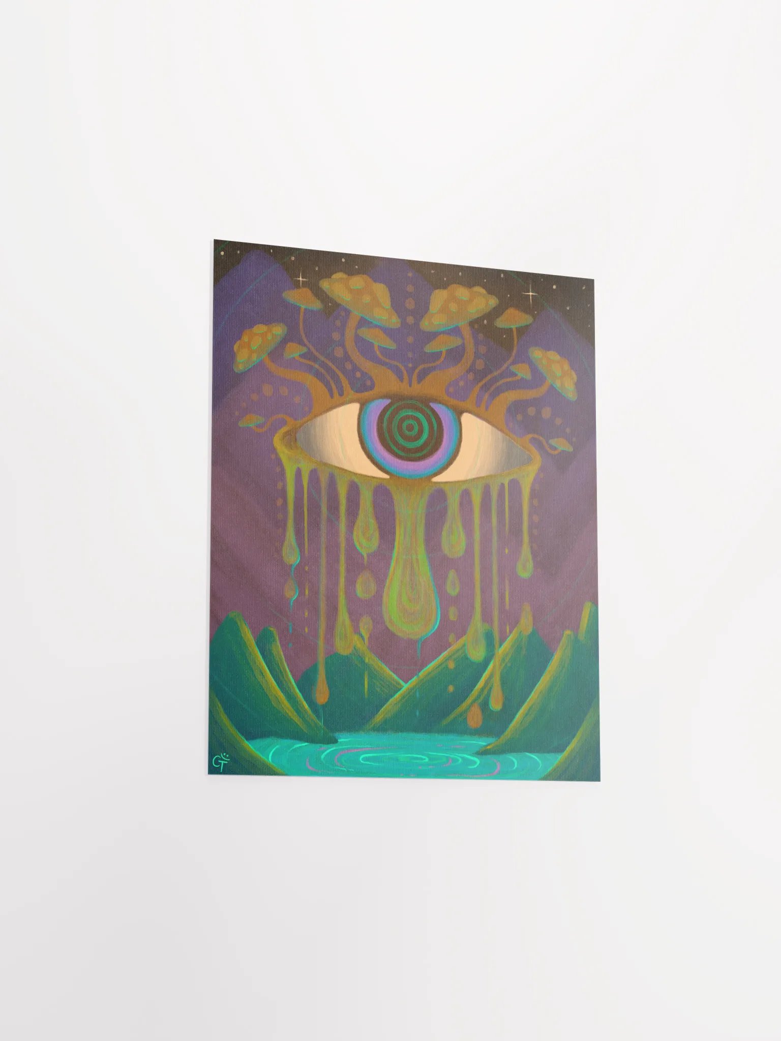Matte Poster - Drippy Eye Painting product image (3)