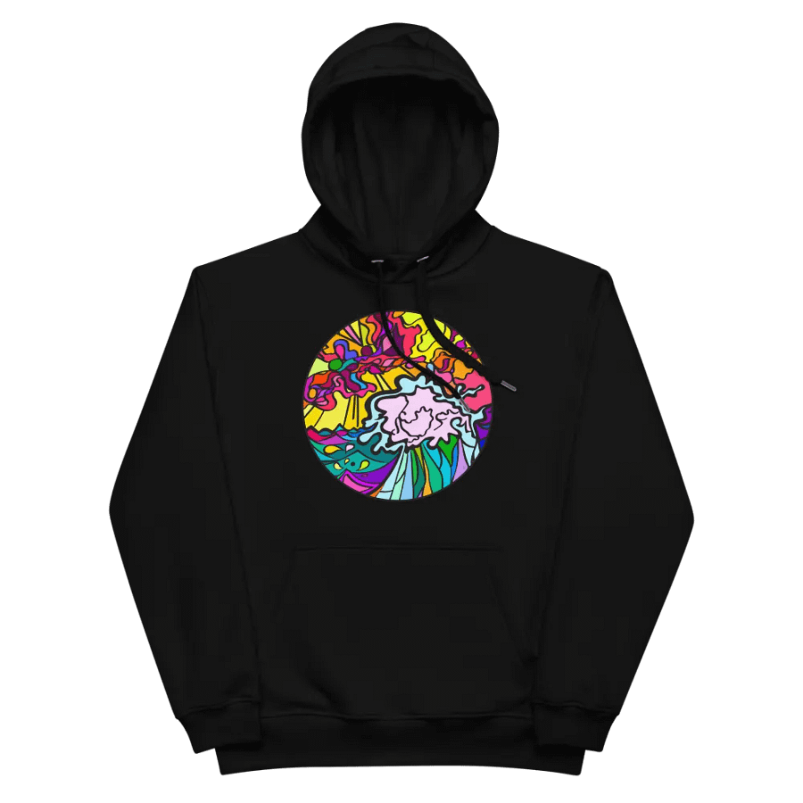 Vibrant Wave Eco Hoodie - Wave at Sunset product image (4)