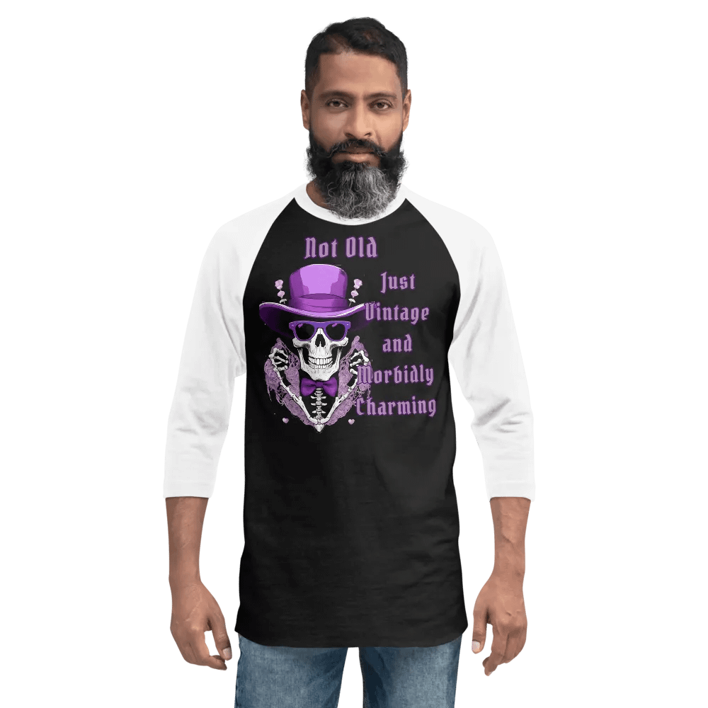 Vintage & Morbidly Charming Raglan Tee product image (12)