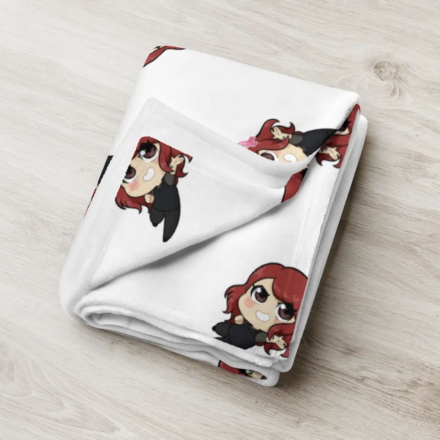 Red-Haired Character Grid Throw Blanket product image (8)