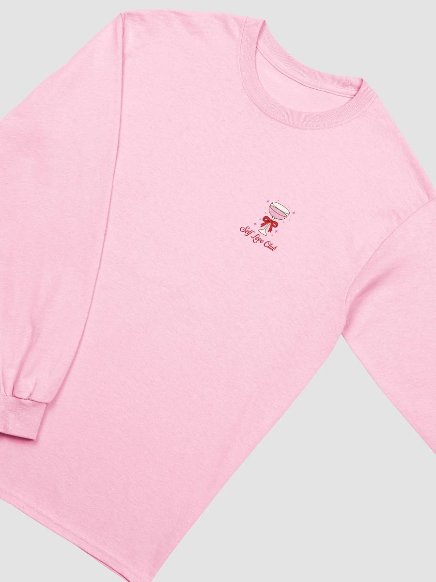 self love club printed long sleeve [red lettering] product image (3)