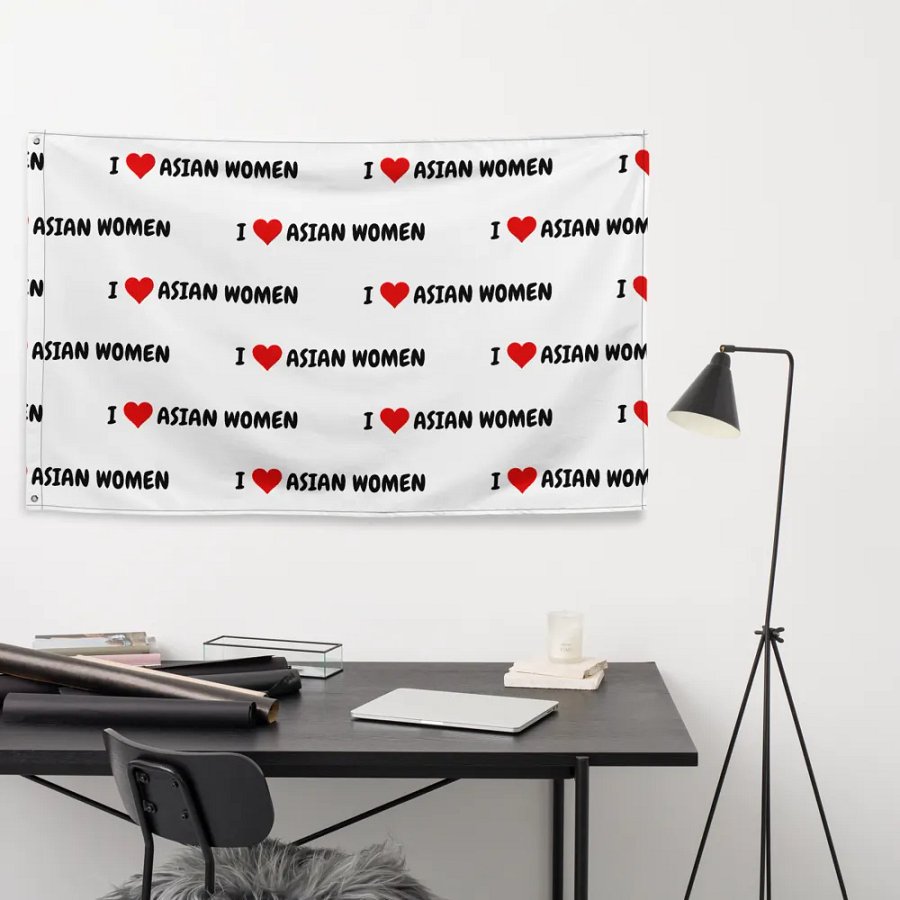 I <3 ASIAN WOMEN Flag product image (9)
