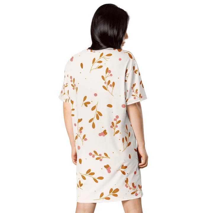 Botanical Harmony All-Over T-Shirt Dress product image (2)