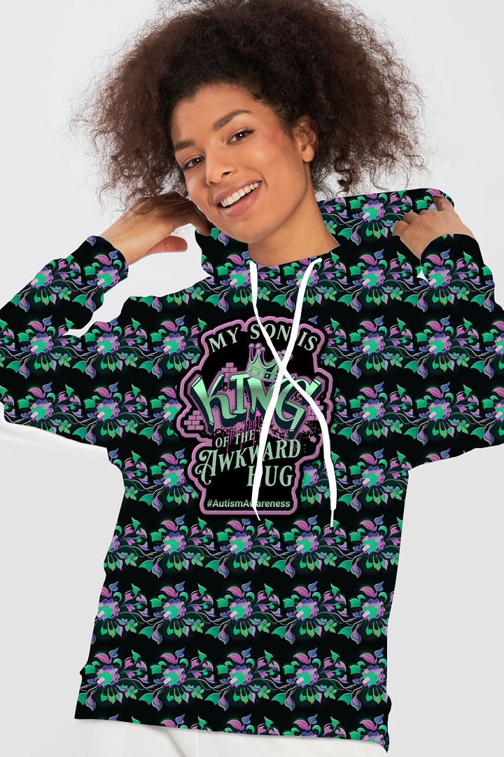 King of the Awkward Hug #Autism Awareness All Over Print Hoodie product image (1)