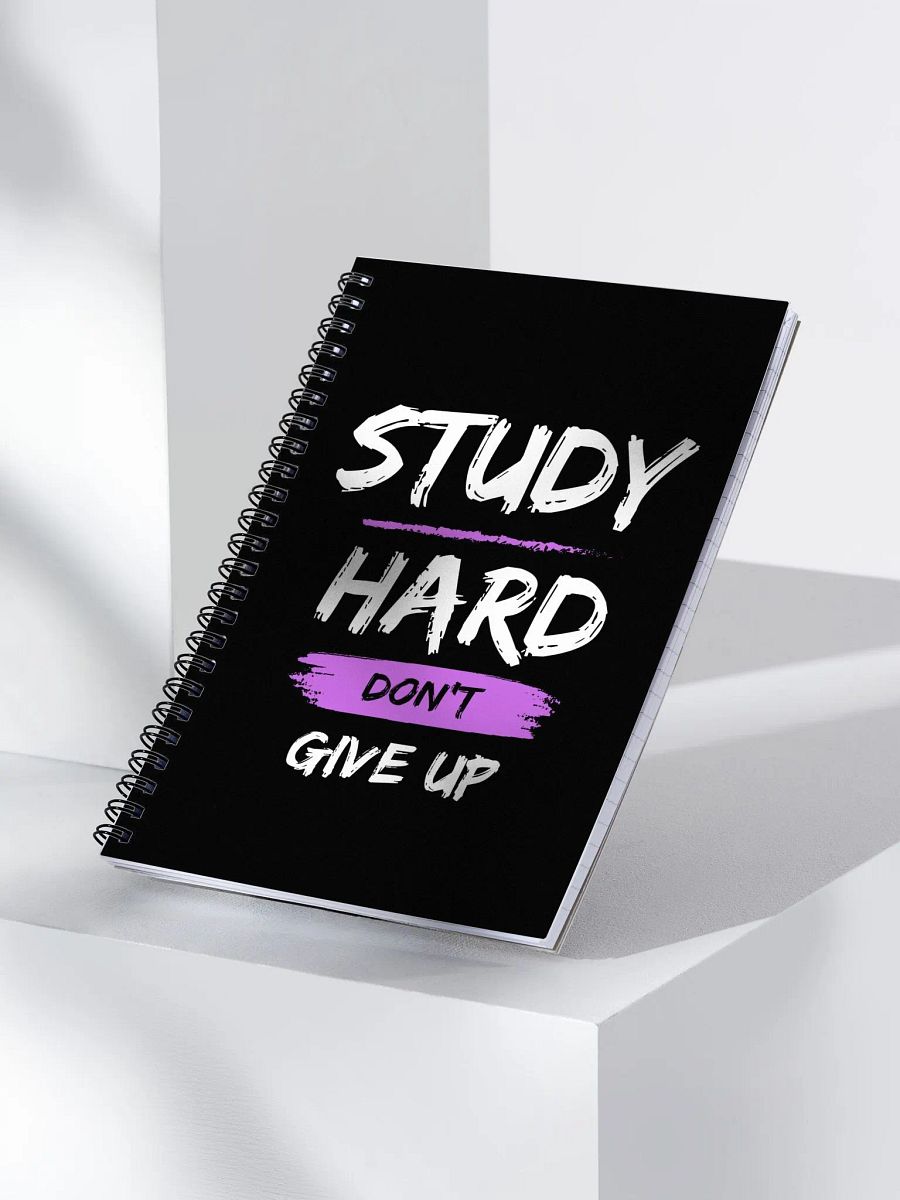 Study Hard Motivation Spiral Notebook product image (4)