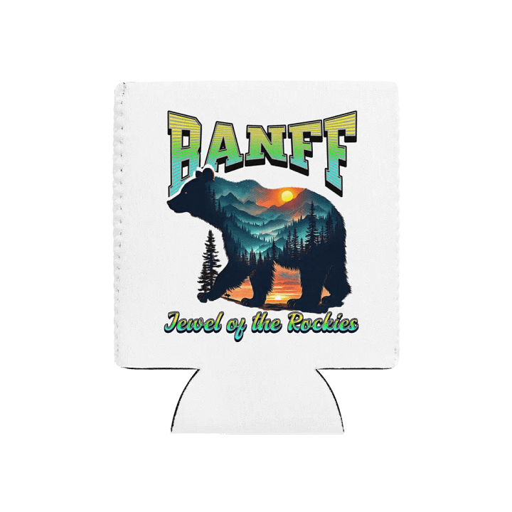 Banff Jewel Of The Rockies Bear Sunset Can Cooler product image (1)