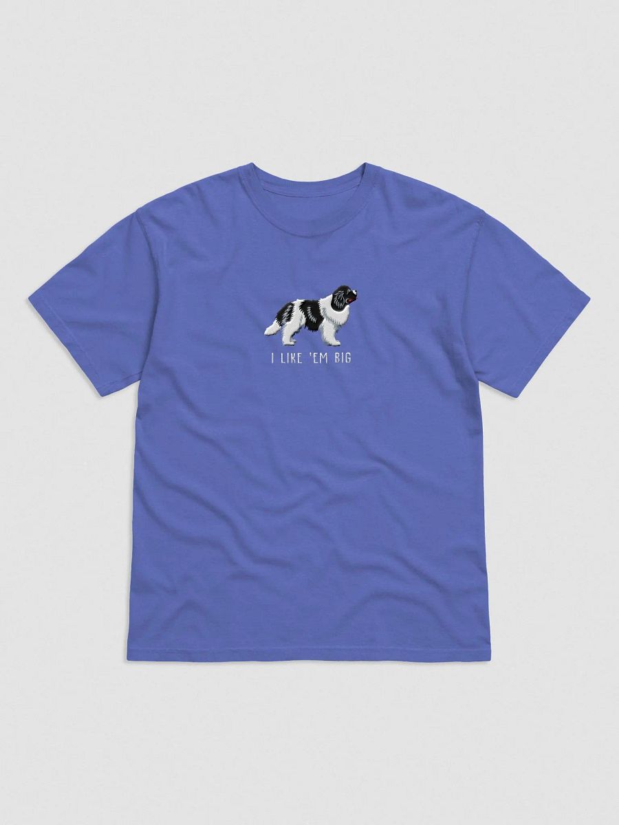 I Like 'Em Big T-Shirt(Embroidered) of a Newfoundland(Black & White) product image (4)