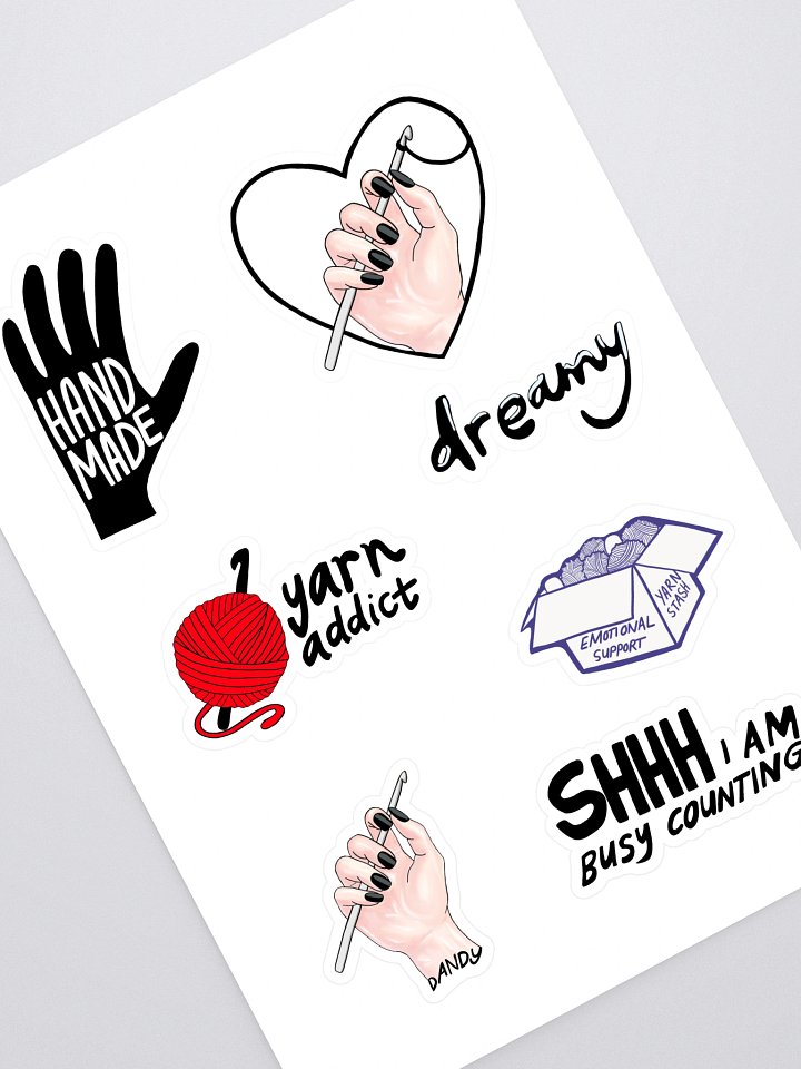Crochet Lover Sticker Sheet product image (1)