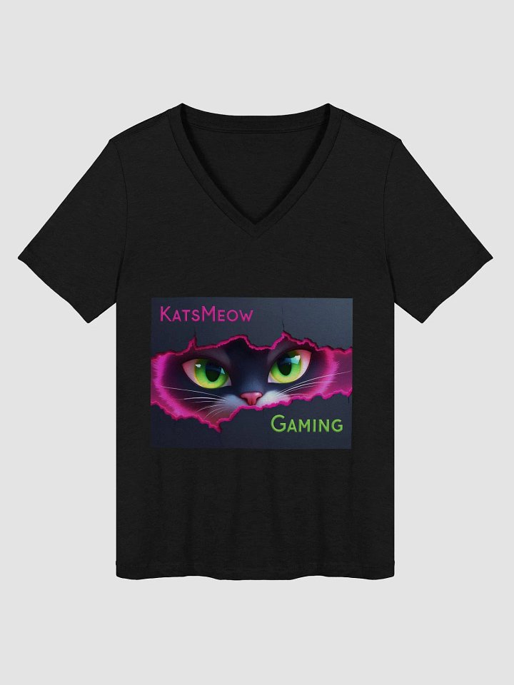 KatsMeow Gaming - Bella+Canvas Women's Relaxed V-Neck T-Shirt product image (1)