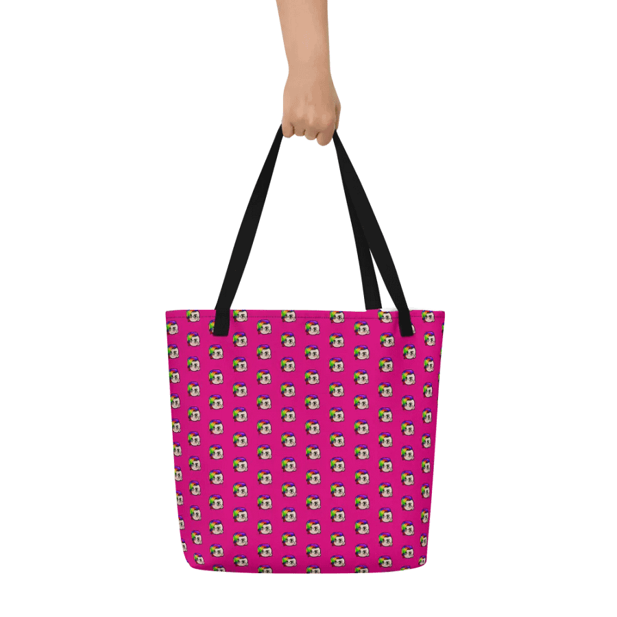 Hybrid Pride Large Tote Bag w/Pocket (Pink) product image (6)