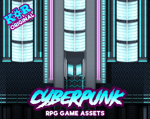 KR Cyberpunk Tileset for RPGs product image (1)