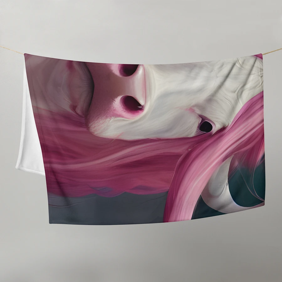 Pink Hair Cow Blanket product image (10)