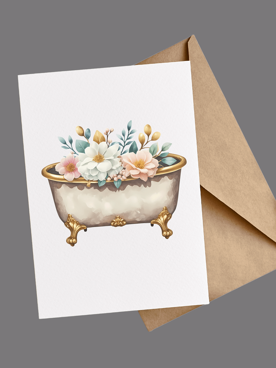 45+ Floral Vintage Bathtubs Clipart Bundle product image (5)