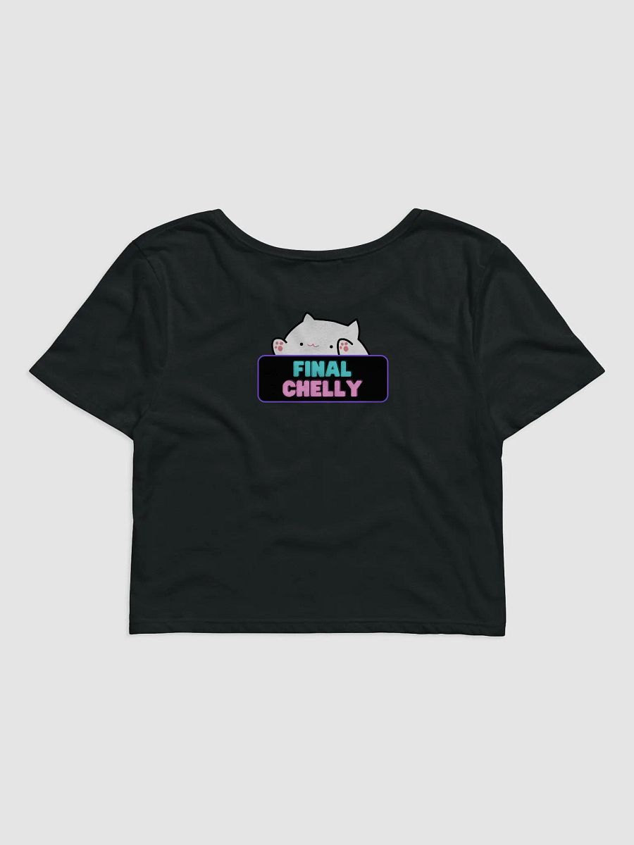 Click Clack Bongo Cat Womens Printed Crop Top product image (11)