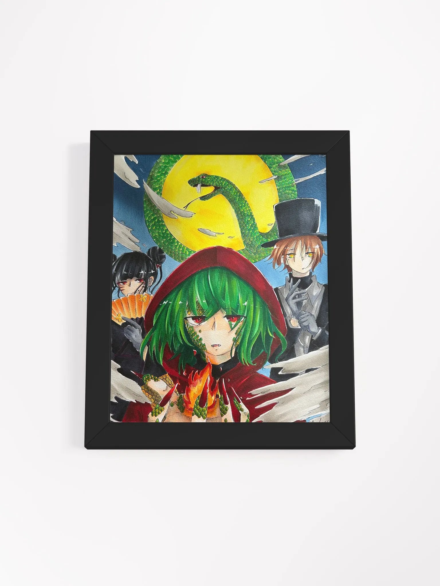 Snake Moon - Framed Matte Poster product image (2)
