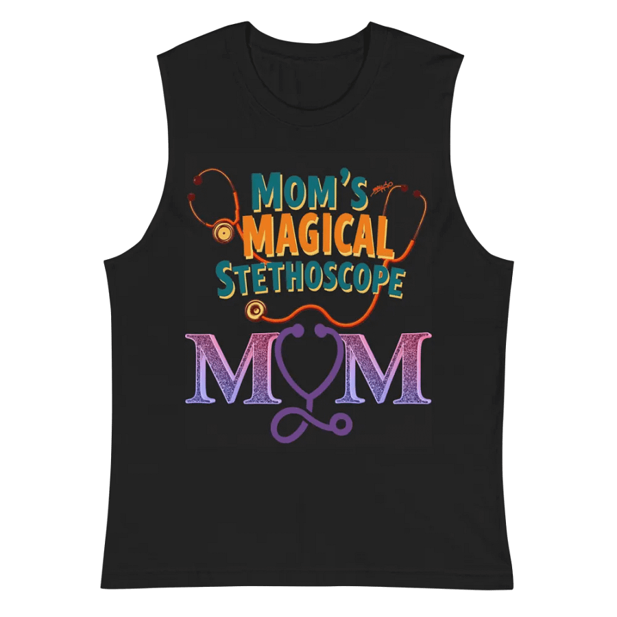 Mom's Magical Stethoscope Glittery Tank product image (3)