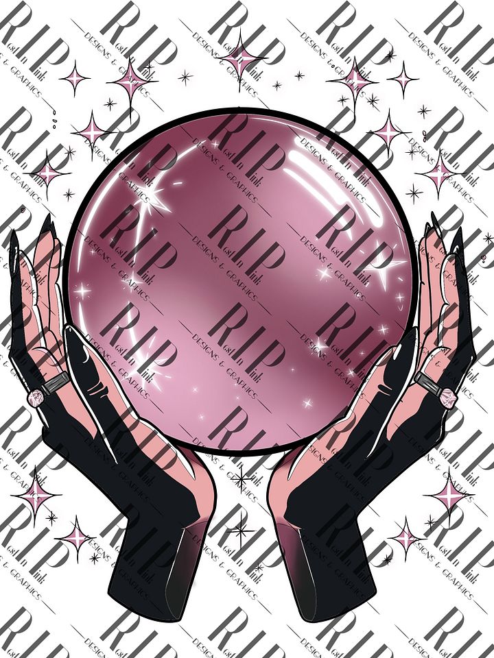 Crystal Visions - CLASSIC Digital Download PNG - Full Color & Outline version product image (2)