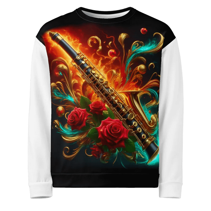Flame Clarinet Harmonies - Unisex Sweatshirt #34