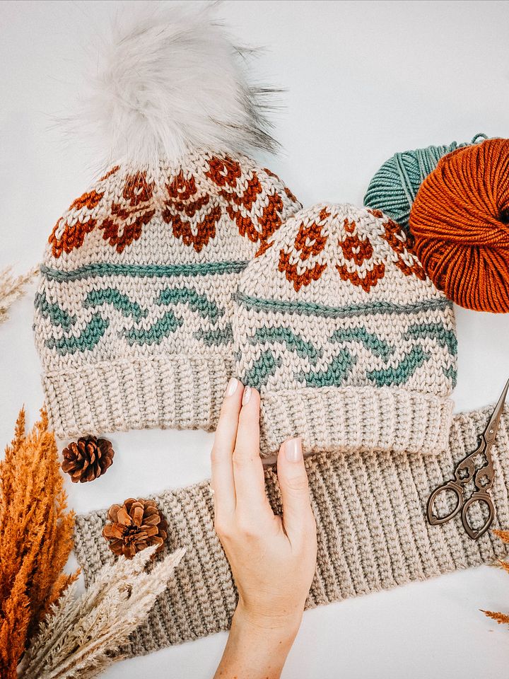 Forest Brooks Crochet Beanie Pattern (4 sizes) product image (2)