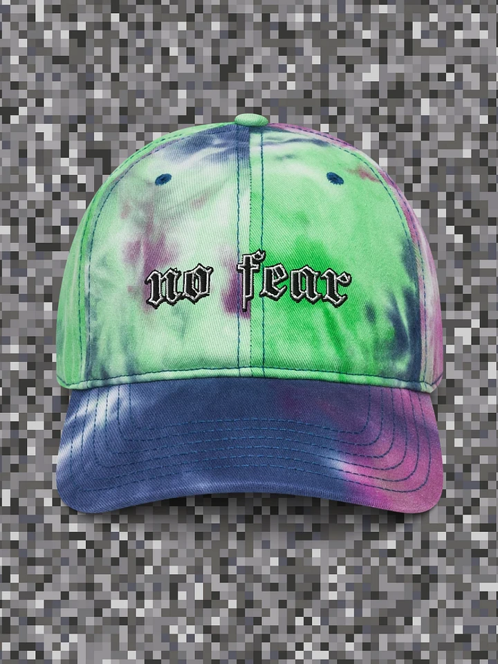 no fear - embroidered tie-dye dad hat product image (1)
