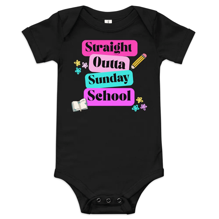 Sunday School Baby Onesie product image (1)