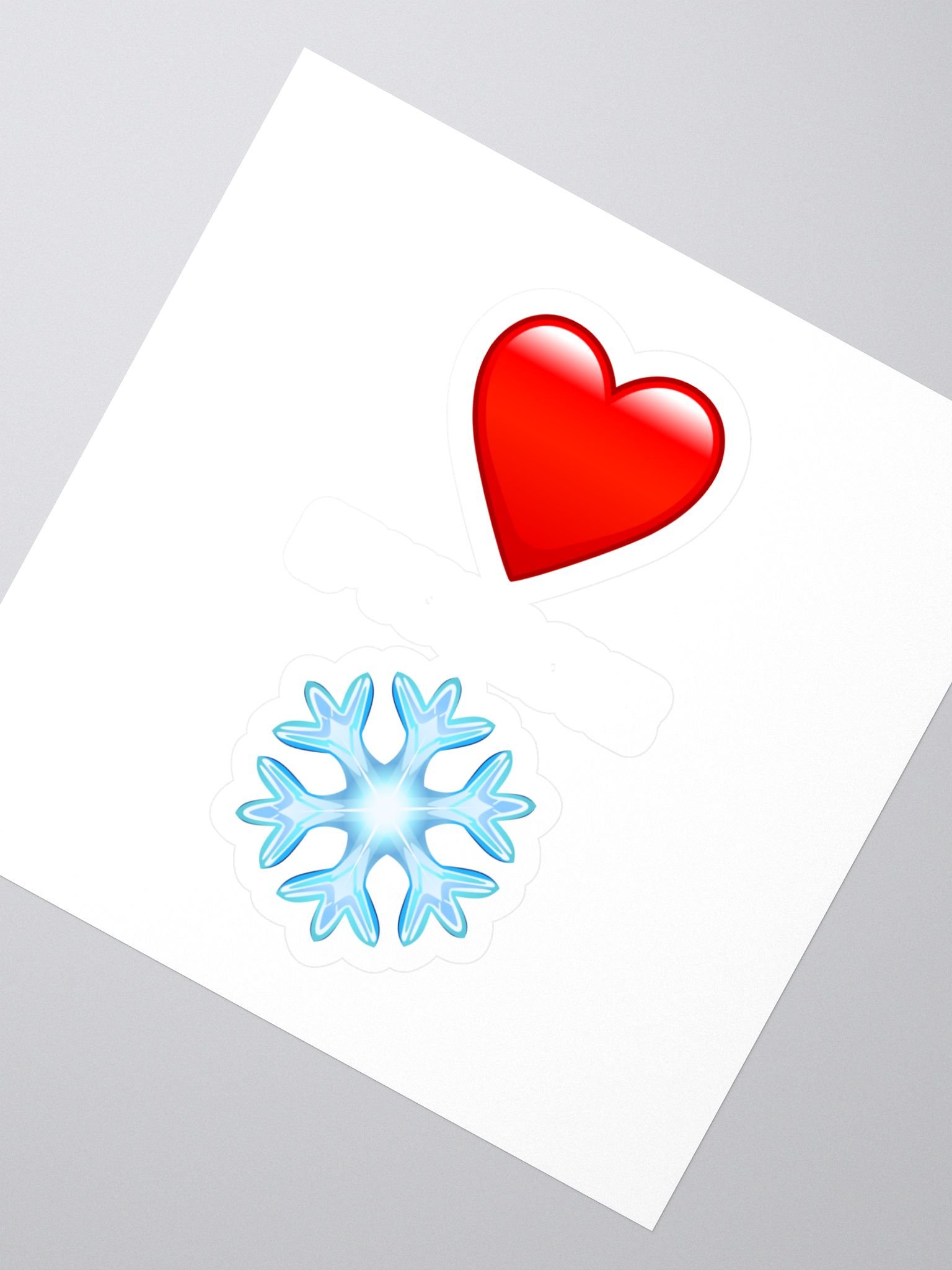 Heart if you Love Snow Sticker! product image (2)