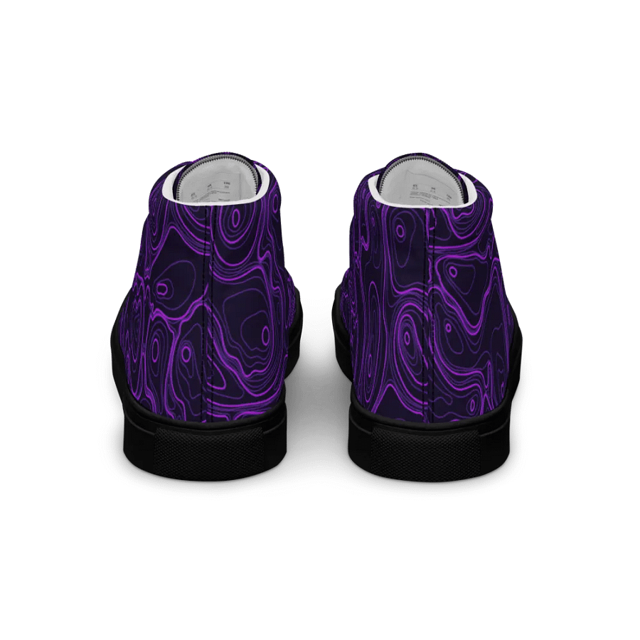 Topographic Swirl Men's Canvas Shoes product image (4)