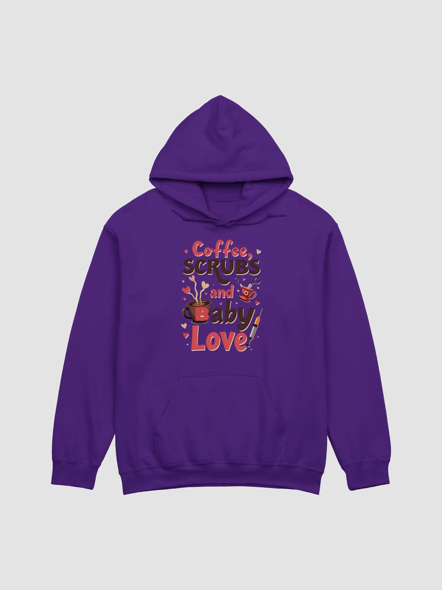 medic and parenting, Coffee, Scrubs and Baby Love Hoodie product image (4)