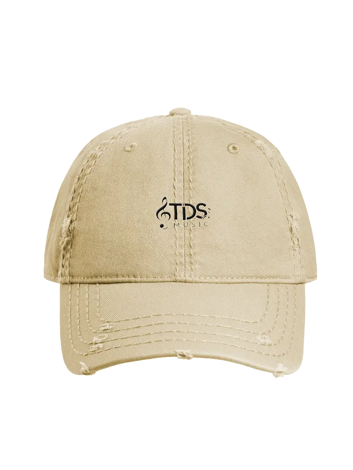 Otto Distressed Dad Hat with TDS Music Logo - Khaki/Black/Grey/Navy product image (2)