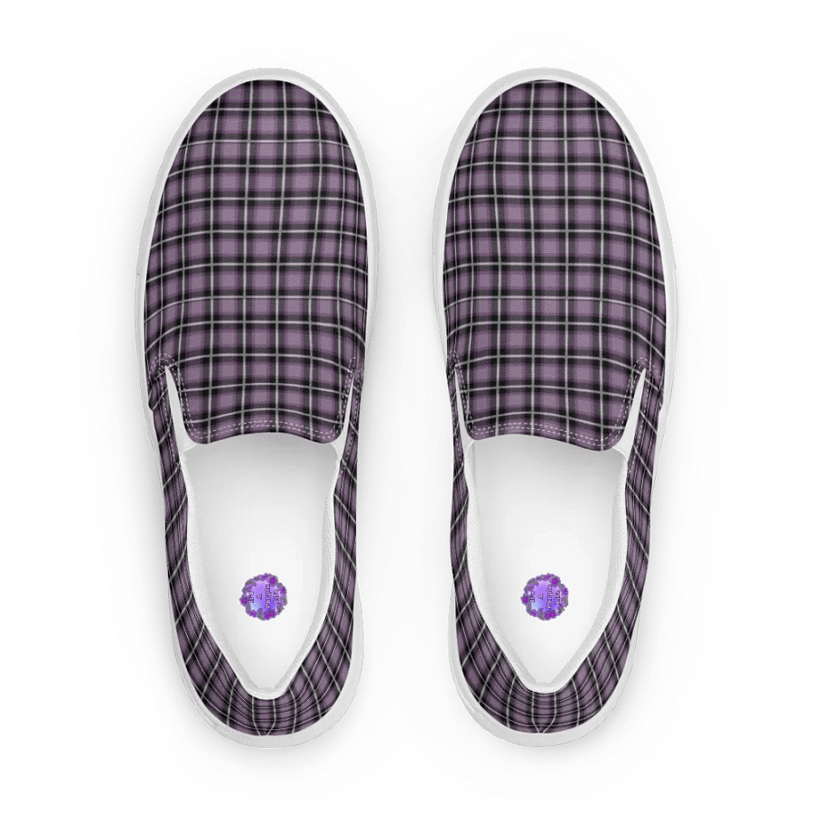 Women's Purple Plaid Perfection Slip-ons product image (1)