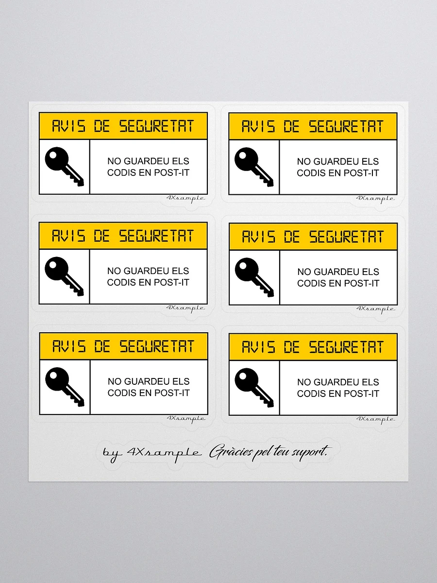 Avís de seguretat - Adhesius product image (1)