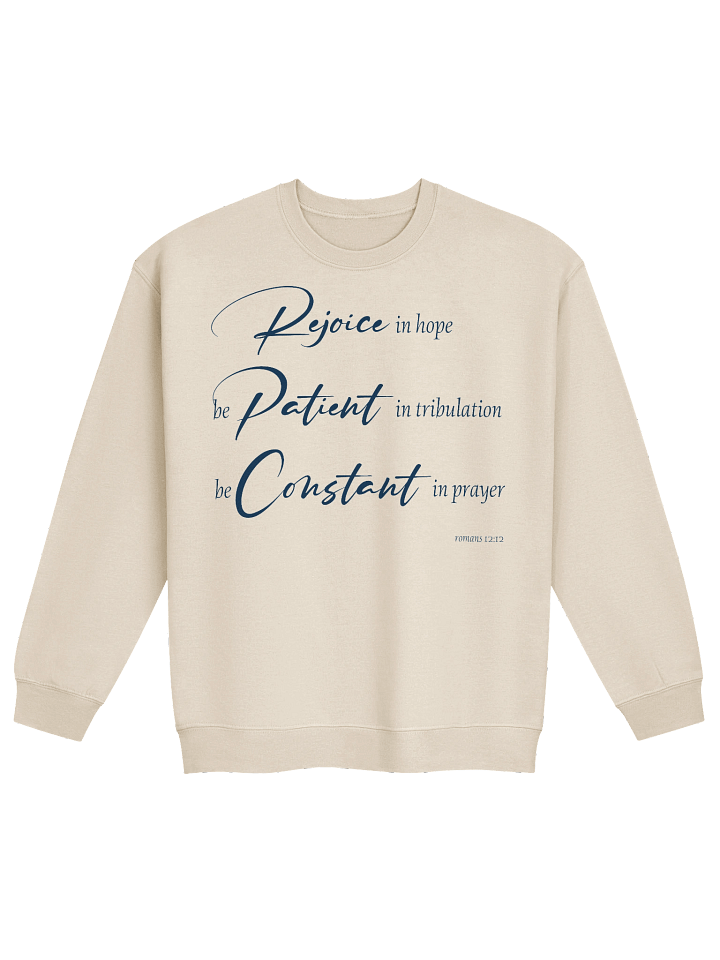 Rejoice in Hope Romans 12:12 Christian Crewneck Sweatshirt product image (7)