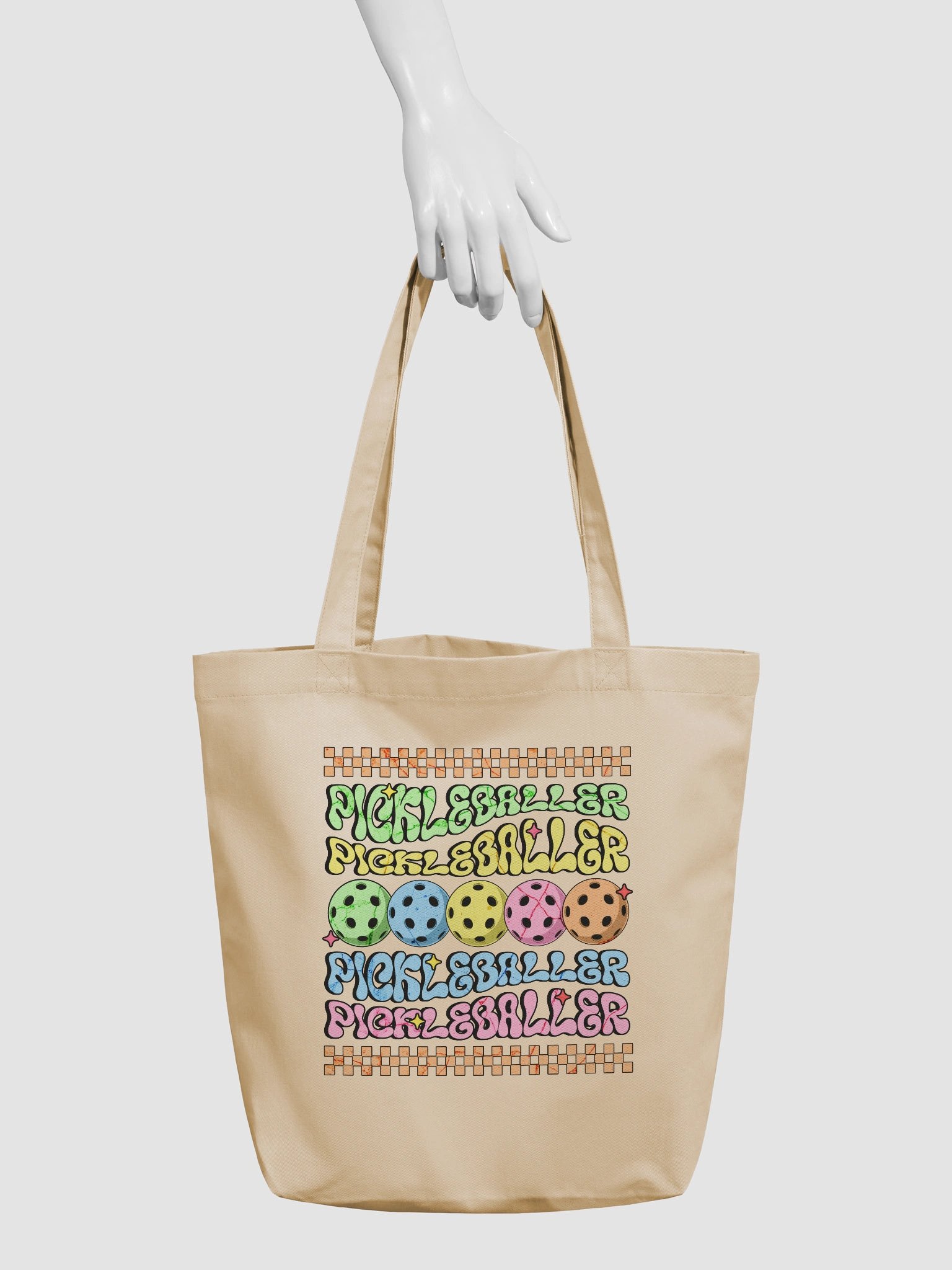 Pickleballer Eco Tote Colorful Statement Bag product image (6)
