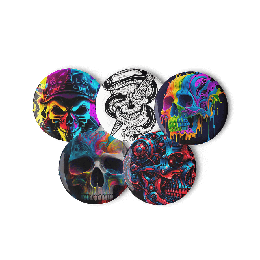 skull button set product image (3)