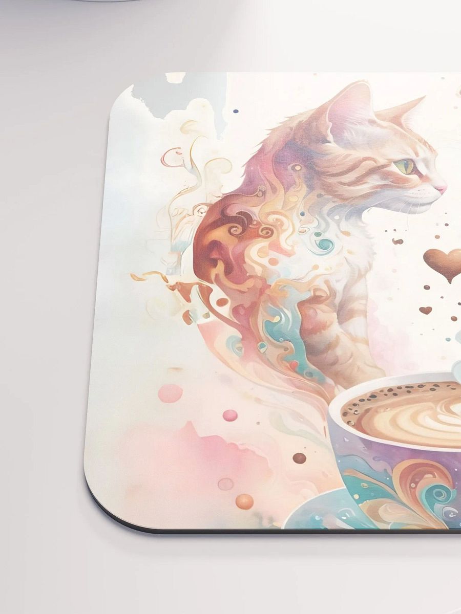 Love Cats & Coffee Mouse Pad product image (7)