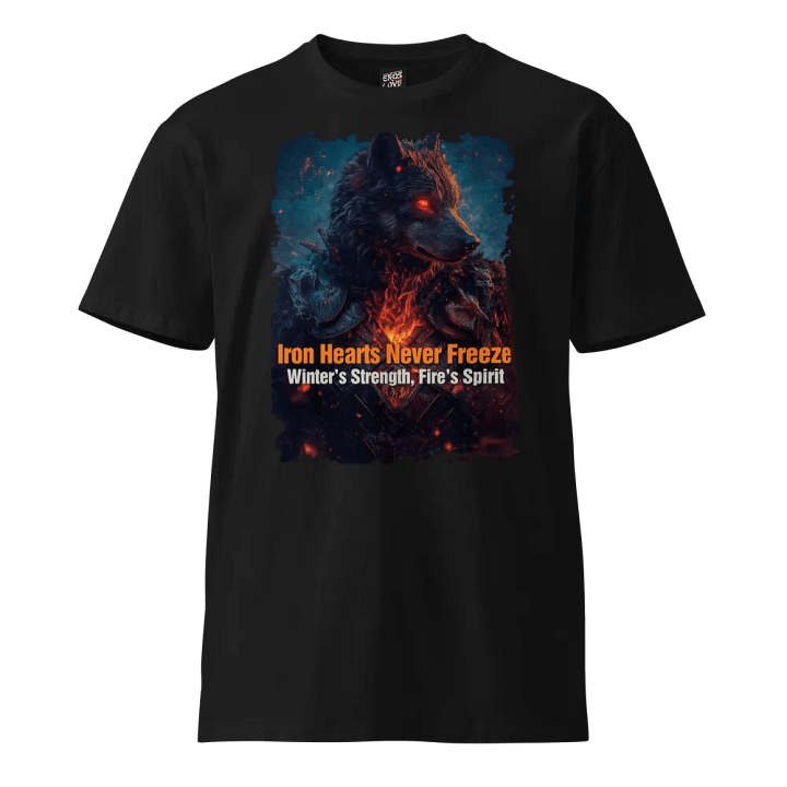 Iron Hearts Never Freeze – Wolf T-Shirt product image (1)