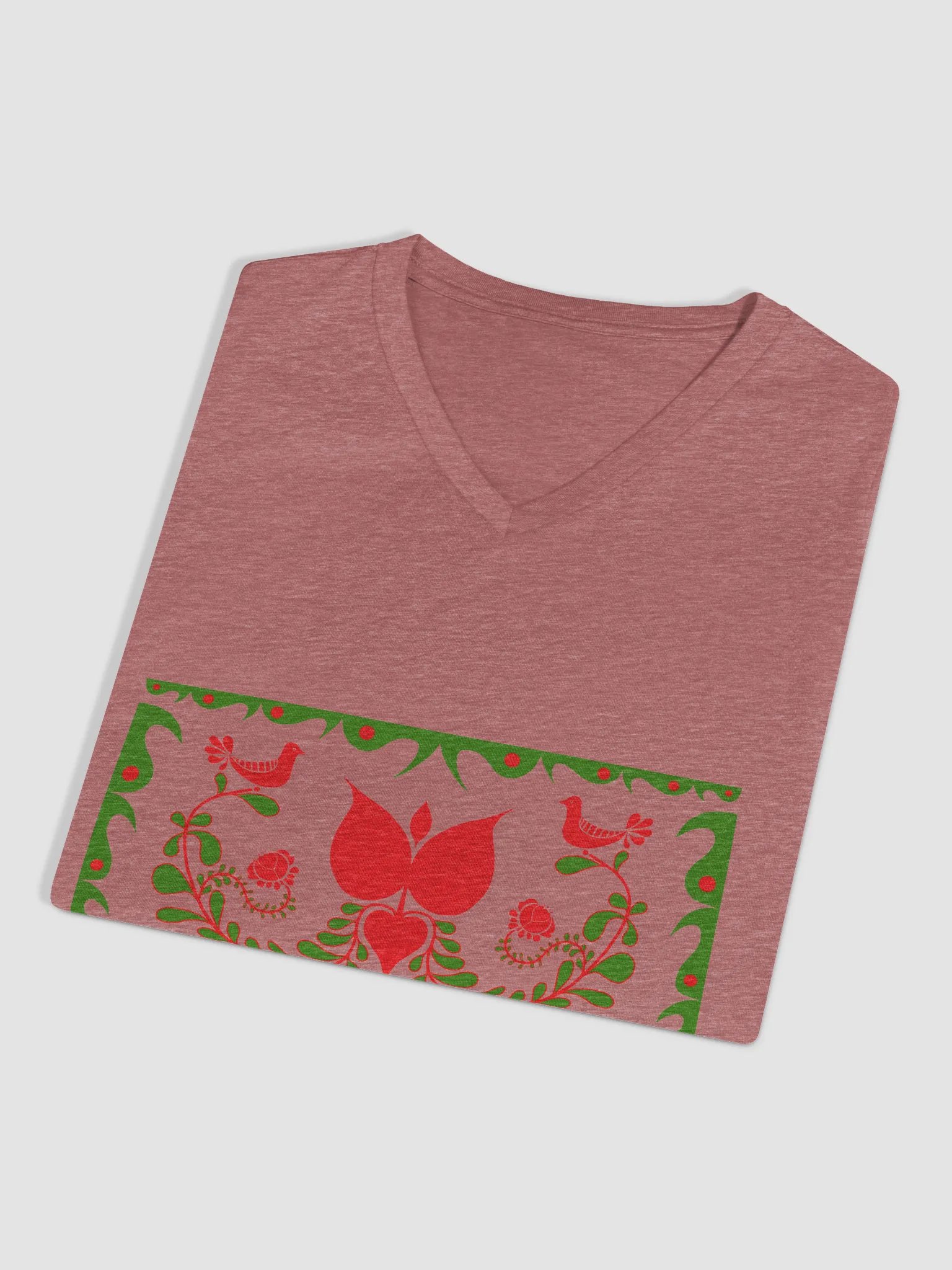 Made In Hungary Floral Paradise V-Neck Tee product image (7)