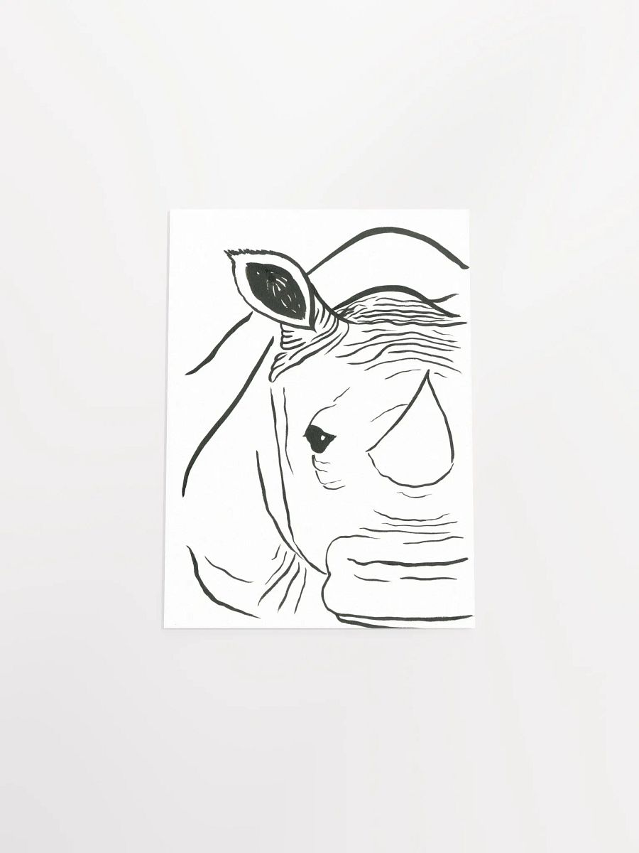 Face Of A Rhino Art Print product image (19)