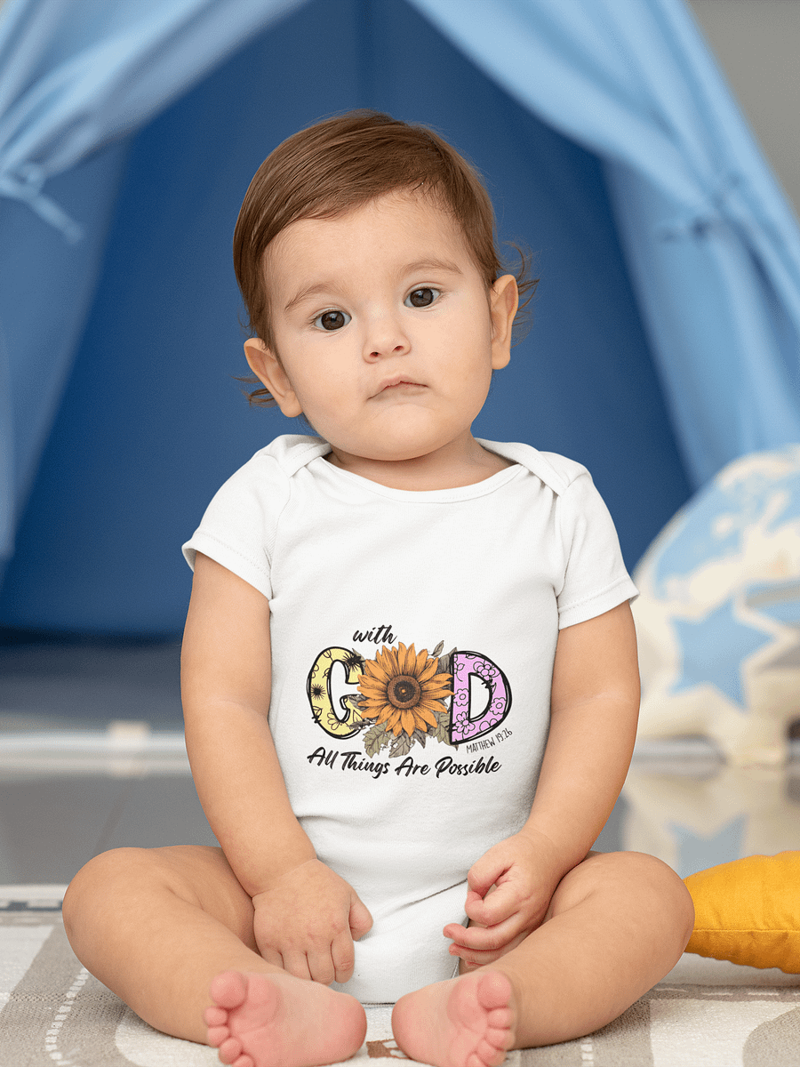 Radiant Faith: 'With GOD' Baby T-Shirt product image (1)