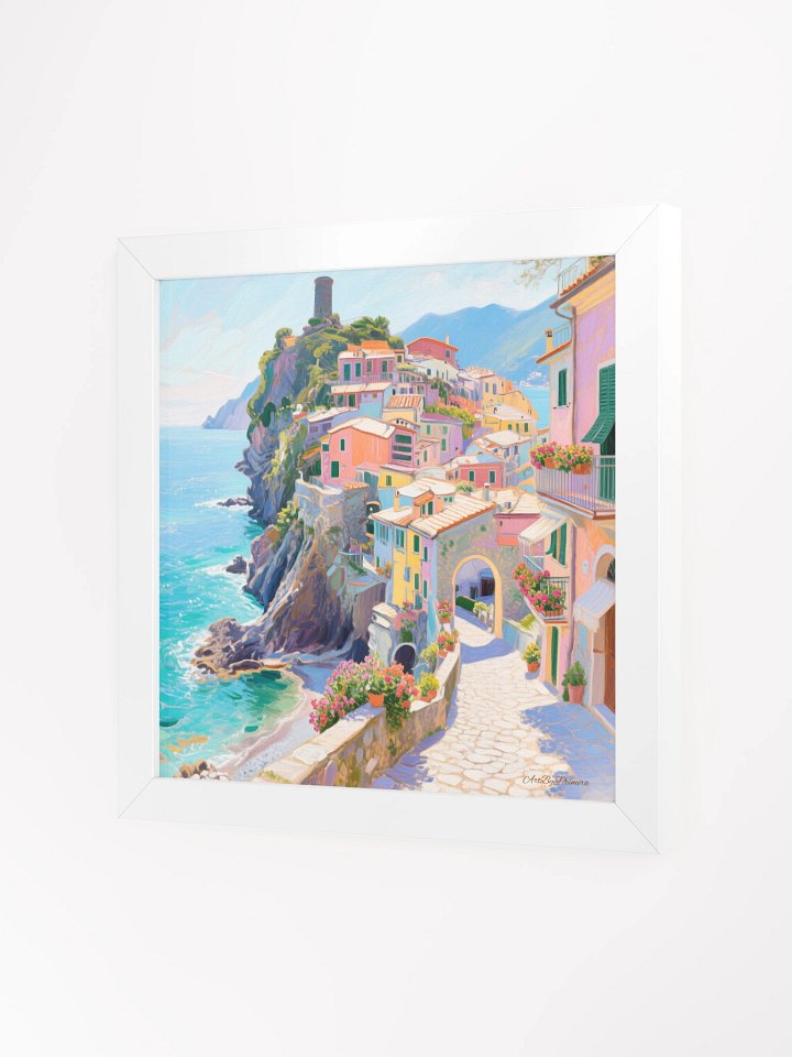 Vernazza Balcony Street View - Framed Poster product image (2)