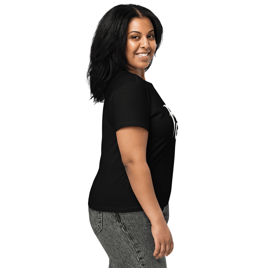 Womens Final Girl White on Black Tee product image (8)
